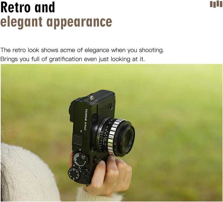 TTARTISAN 23 mm F1.4 APS-C manueller Fokus Kameraobjektiv für Sony E-Mount (E-Mount), Sony E