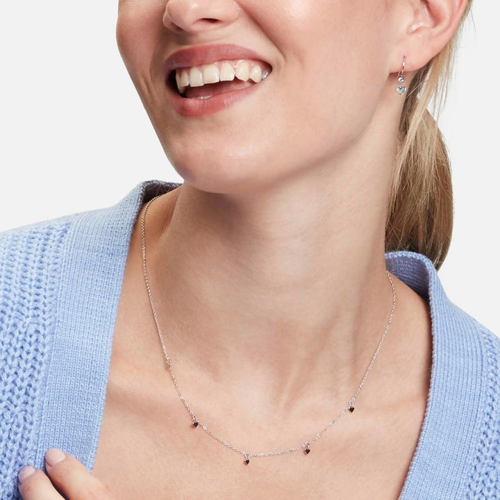 Tamaris Halskette mit Zirkonia-Anhänger Silber, Silber
