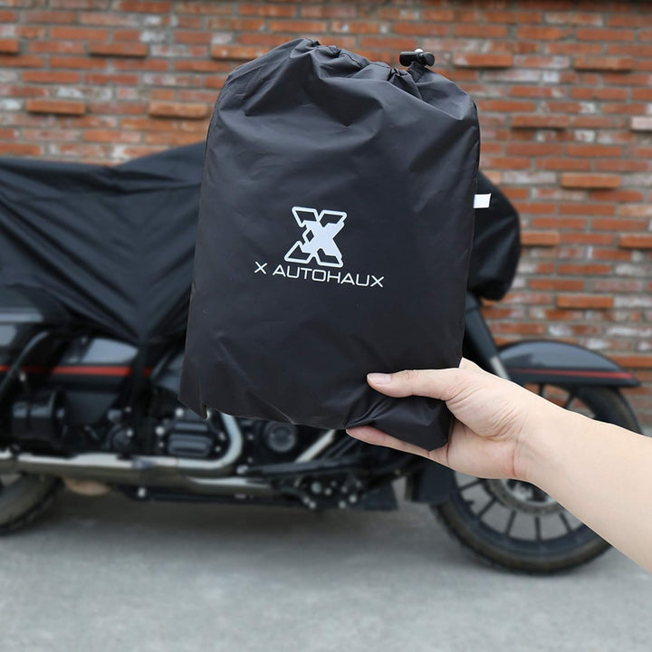 sourcing map Motorrad Abdeckplane Outdoor XL Motorradabdeckung Halbe Abdeckung Draussen Wasserdicht