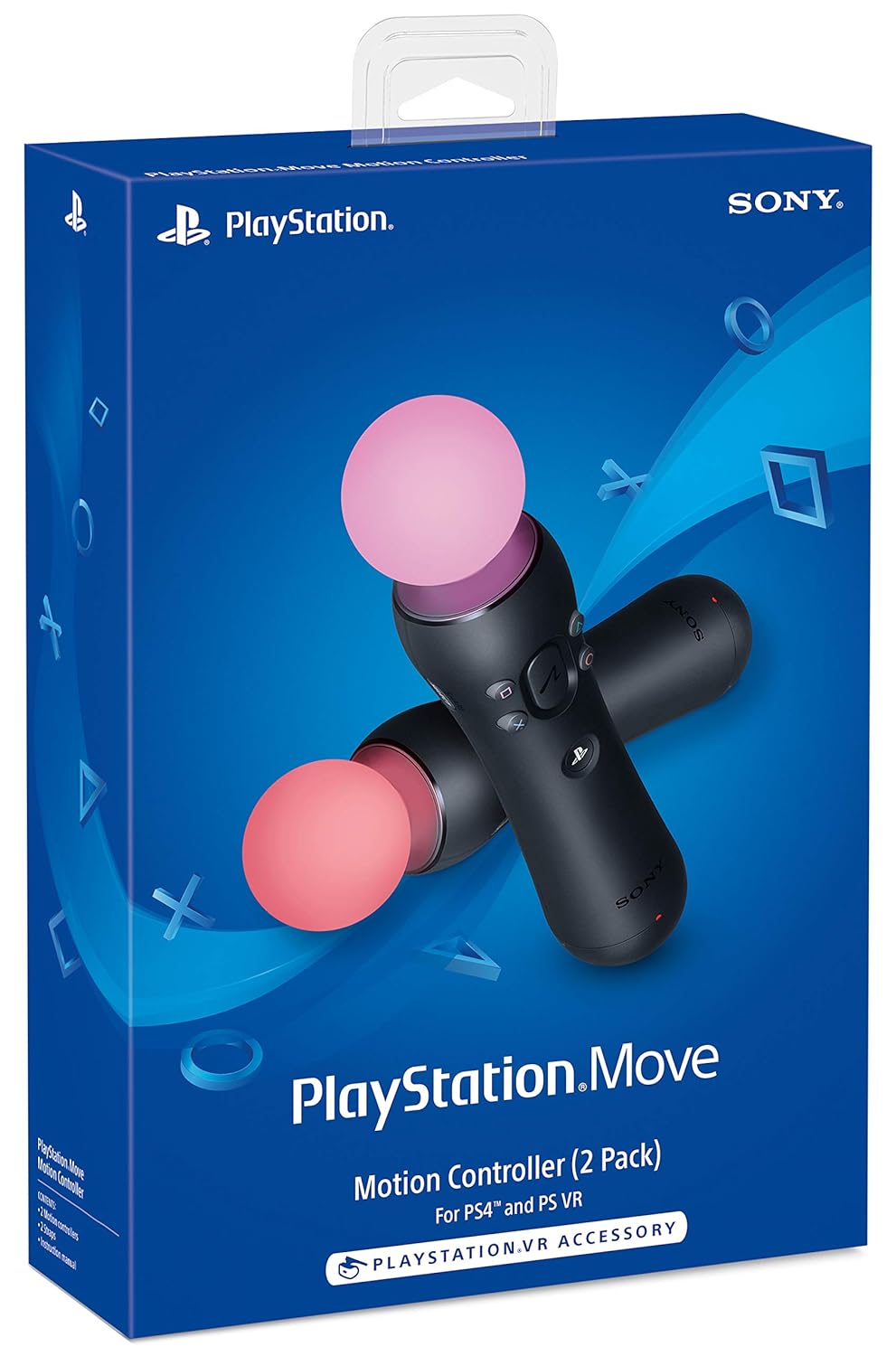 Playstation Sony Move Motion Controllers PS4 - Two Pack Standard, Standard