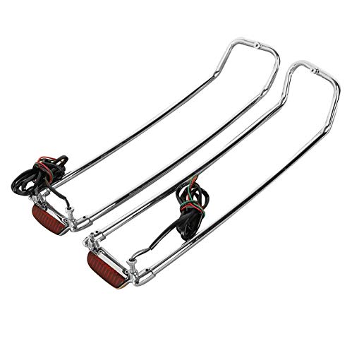 Seitenkoffer-Reling LED für Harley Davidson Road King Classic 98-13 Chrom