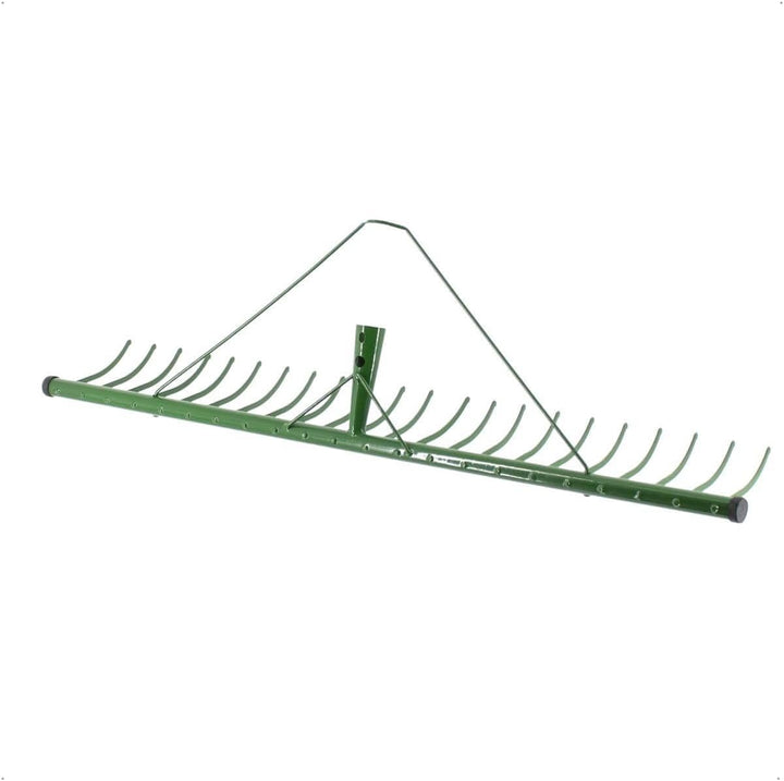 Rekord Heurechen mit 22 Zinken Breite 80 cm aus Stahl, pulverbeschichtet - ohne Stiel, Laubrechen, R