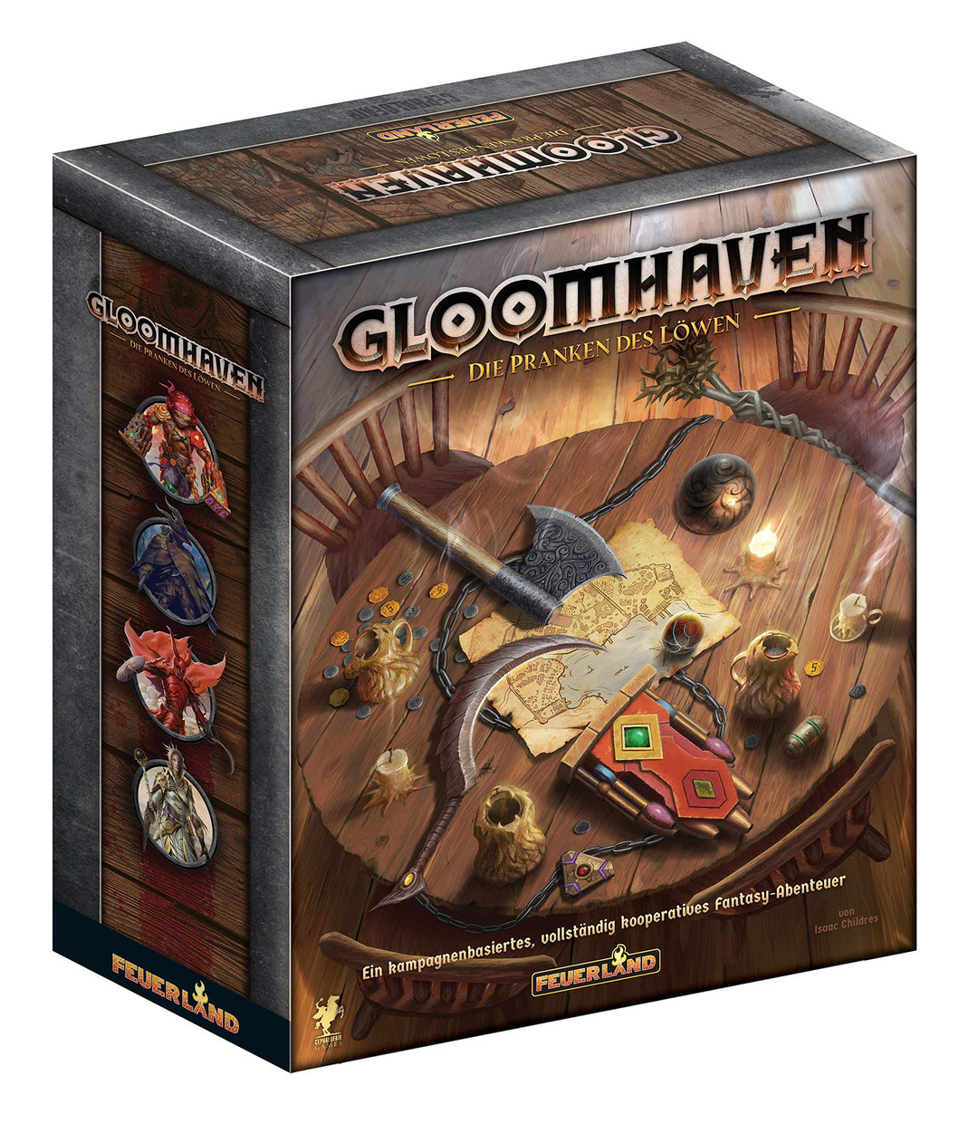 Feuerland Spiele 63577 Gloomhaven - Die Pranken des Löwen, Ab 14 Jahren Single, Single