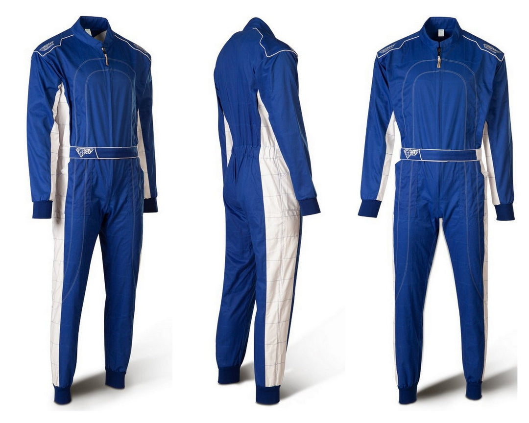 Speed Kartoverall Blau/weiss - Denver HS-2 Aktuelles Modell Racewear, 150