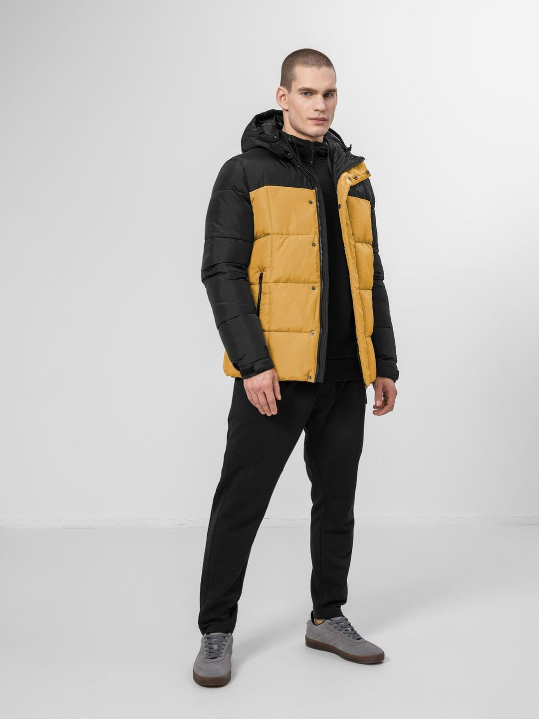 4F Herren Mantel M Gelb, M Gelb