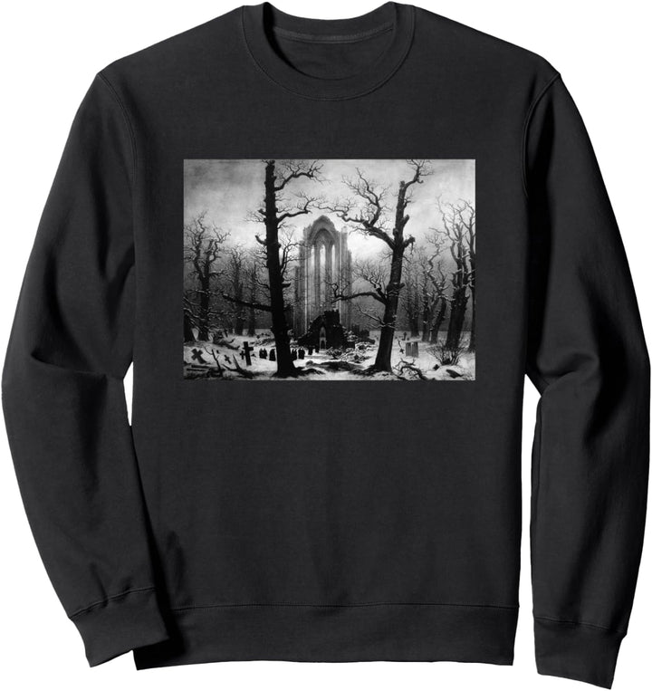 Caspar David Friedrichs Klosterfriedhof im Schnee Sweatshirt