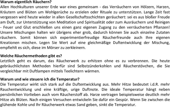 Heilkräuter Manufaktur Räucherbox Geschenkbox mit 12 Sorten Räuchermischungen Die Weisheit der Welt,