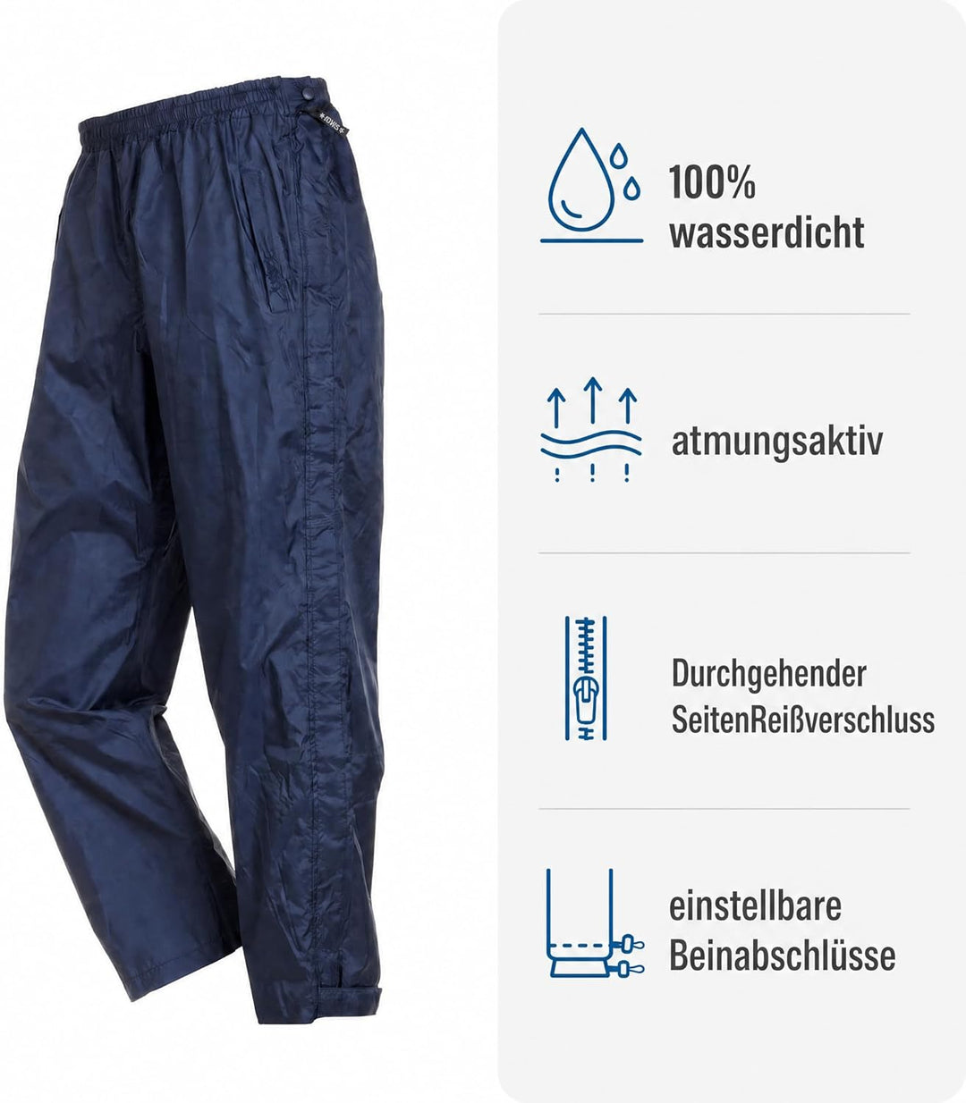 BMS Challenge of Rain Regenhose 5XL Marine, 5XL Marine