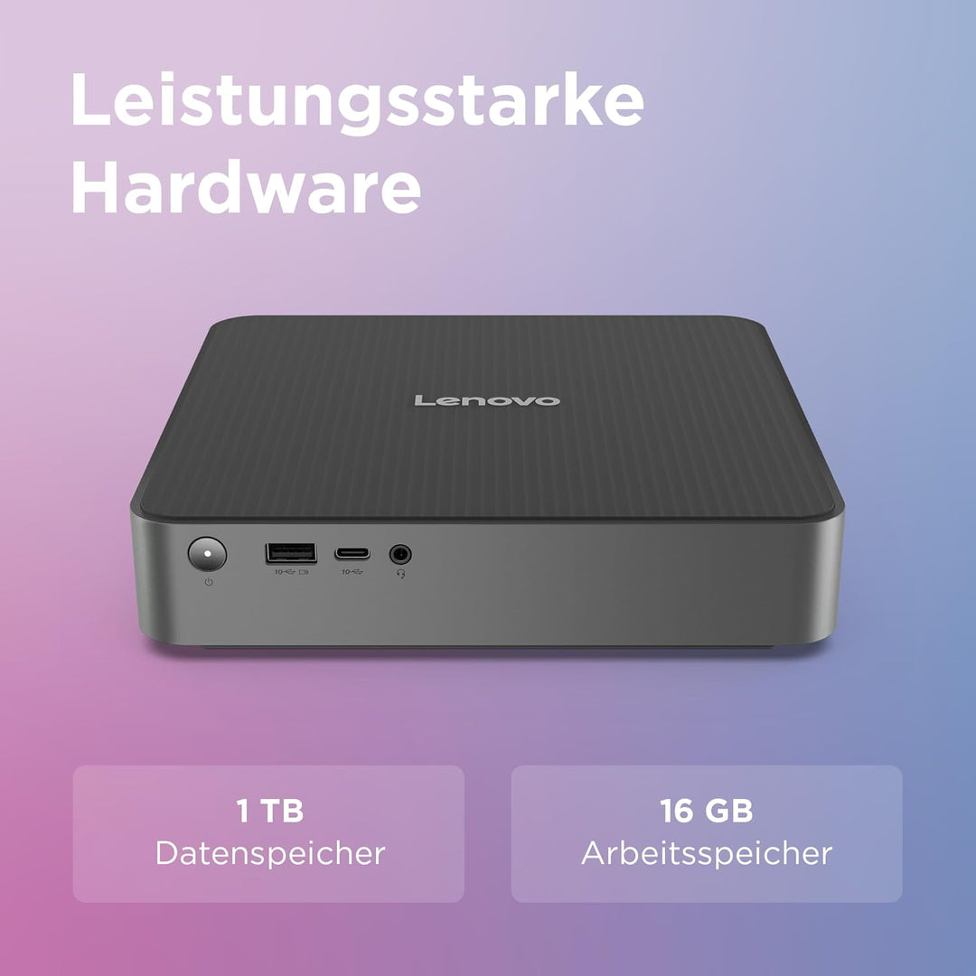Lenovo IdeaCentre Mini Desktop-PC | Intel Core 7-240H | 16GB RAM | 1TB SSD | Integrierte Intel Grafi