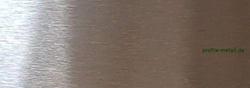 Edelstahl-Blech, Edelstahl k240 geschliffen 0,8 mm stark, magnetisch, Blechstreifen, 2000 x 250 mm F