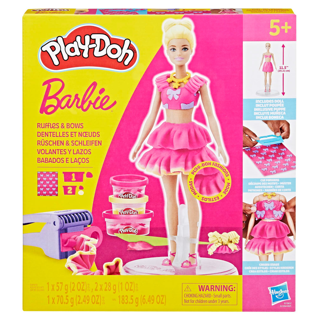 Play-Doh Barbie Rüschen & Schleifen Puppenset, Barbie Rüschen & Schleifen