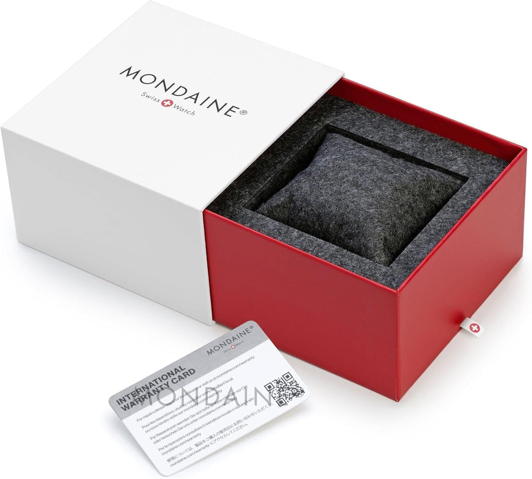 Mondaine - Wecker MSM.64410 Tischuhr 50mm - Bahnhofsuhr aus Messing gehärtetes Mineralglas staubbest