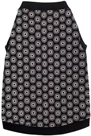 Hairless Cat's Cotton Stretch T-Shirt Black Spring for Sphynx Cats (XL) X-Large Black Spring, X-Larg