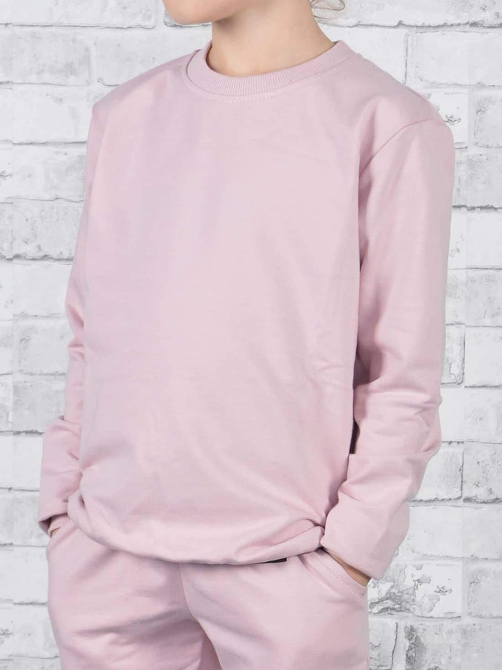 Mädchen Pullover Kinder Pulli Langarm Sweatshirt 30321, Lachs