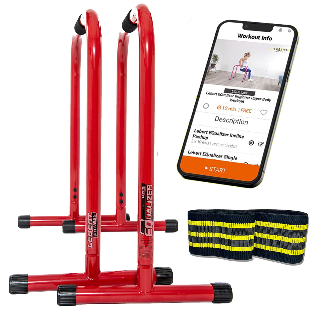 Lebert Fitness Equalizer mit Resistance Band Red - L, Red - L