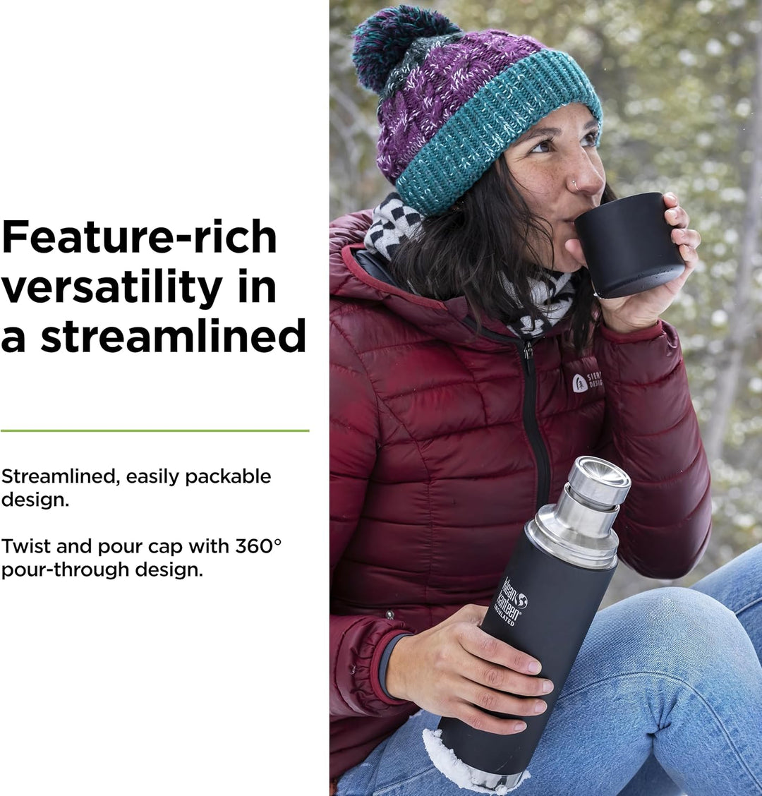 Klean Kanteen Herren tkpro-sb Trinkflasche Einheitsgrösse Shale Black (Matt), Einheitsgrösse Shale B