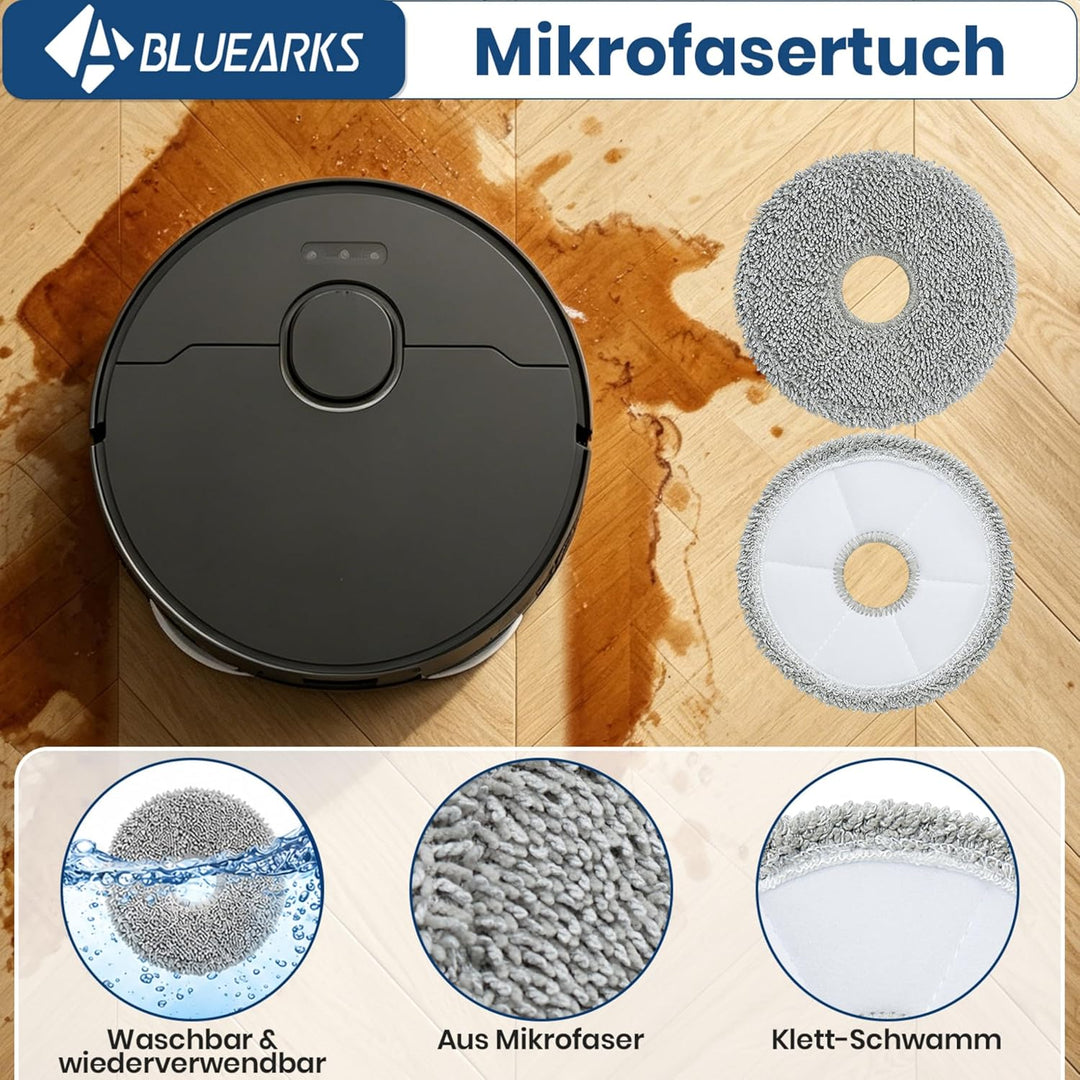 Bluearks 21Pcs Zubehörset für Dreame X40 Ultra Complete Roboter Saugroboter, 1 Hauptbürste, 4 Filter