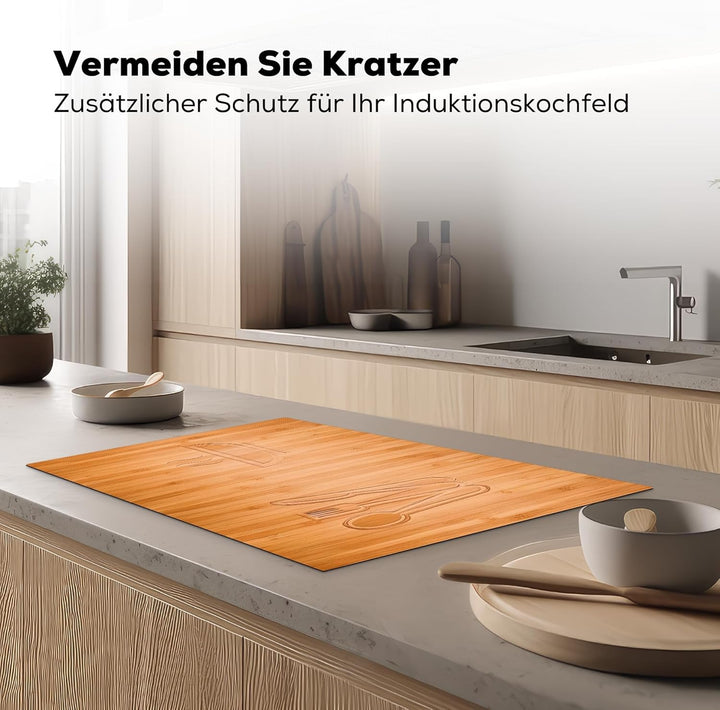 KitchenYeah© Herdabdeckplatte Einteilig Induktionsmatte Küche Abdeckung Ceranfeld Herd Abdeckplatte
