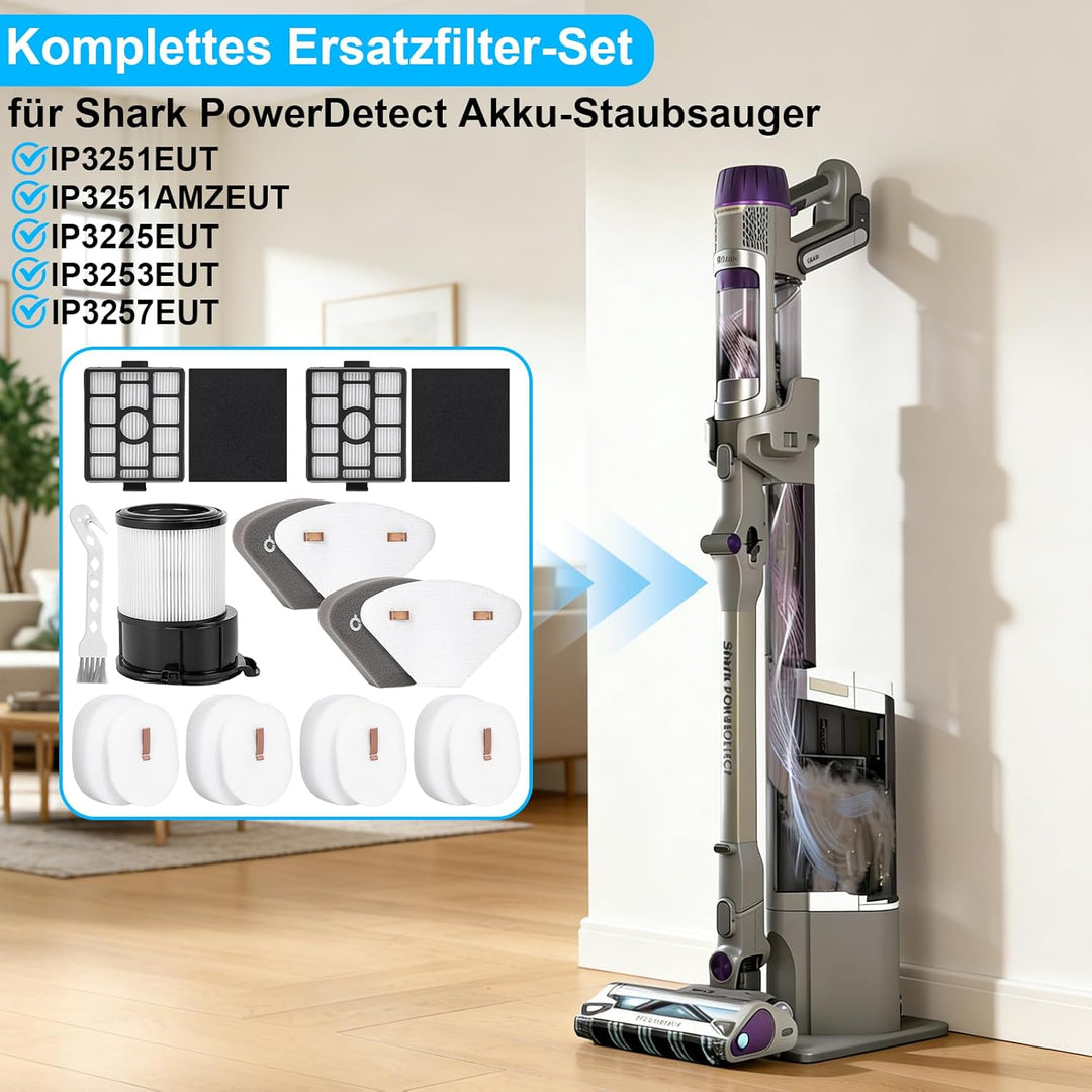 IP3251EUT Filter für Shark PowerDetect Clean & Empty Akku Staubsauger IP3251EUT/IP3225EUT, Shark Akk
