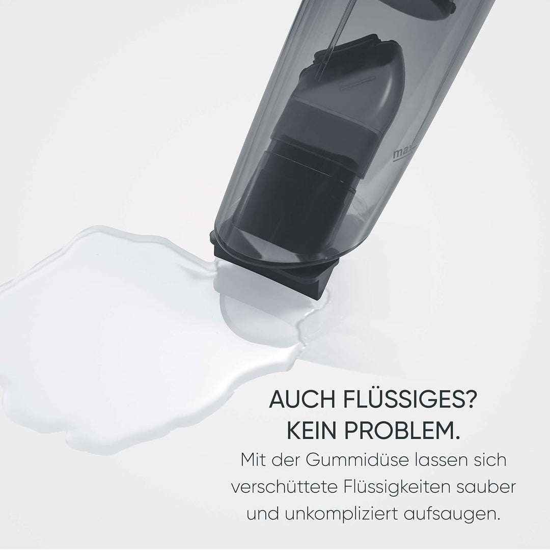 Severin 3-in-1 Handstaubsauger Akku, schlankes Design, bis zu 25 Minuten Laufzeit, 275 ml, Nass- & T