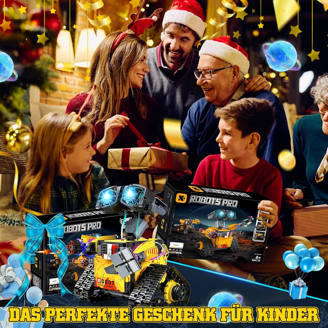 Technik Roboter Bauspielzeug, 5-in-1 Roboticset Programmierbarer mit App &amp; Fernsteuerung, RC Roboter