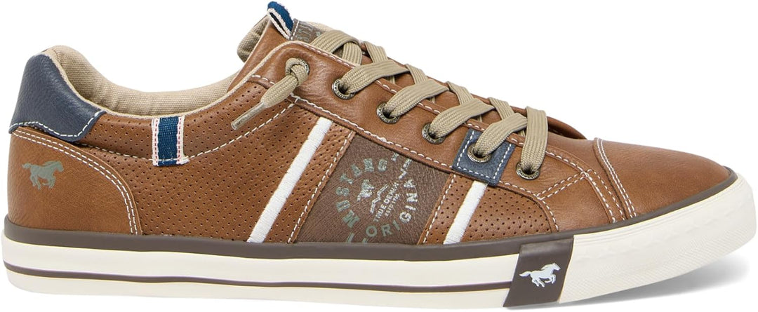 MUSTANG Herren 4072-308 Slip On Sneaker 41 EU Cognac, 41 EU Cognac