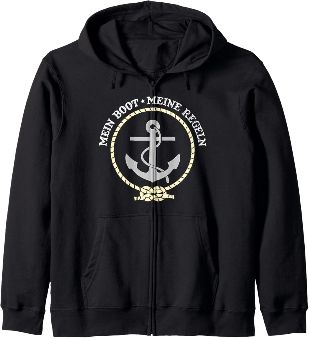 Mein Boot Meine Regeln Wassersport Segler Geschenk Kapitän Kapuzenjacke