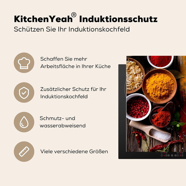 KitchenYeah© Herdabdeckplatte Einteilig Induktionsmatte Küche Abdeckung Ceranfeld Herd Abdeckplatte