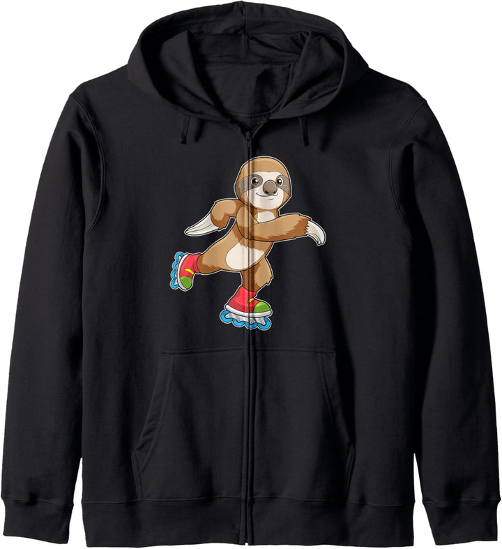 Faultier Inline skating Rollschuhe Sport Kapuzenjacke