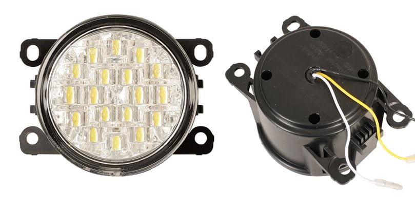 LED Tagfahrlicht ohne Dimmfunktion rund 90mm Durchmesser~