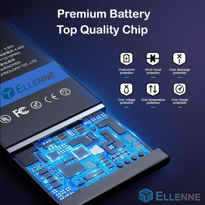 ELLENNE Akku mit hoher Kapazität 11560 mAh, kompatibel mit iPad 3 und iPad 4 mit Demontage-Kit im Li