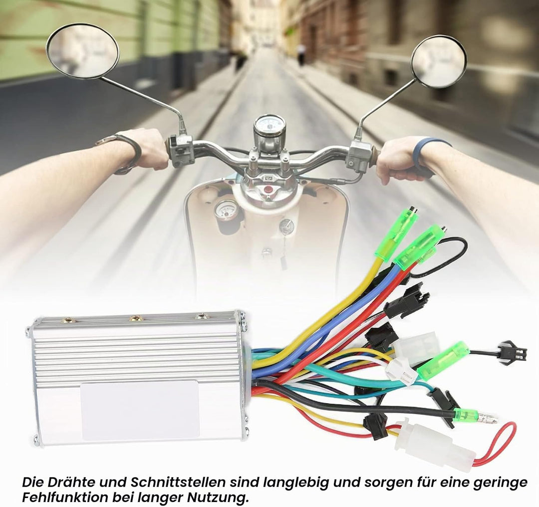Alomejor E Bike Brushless Motor Controller, 24V/36V 350W Dual Mode Geschwindigkeitsregler für Elektr