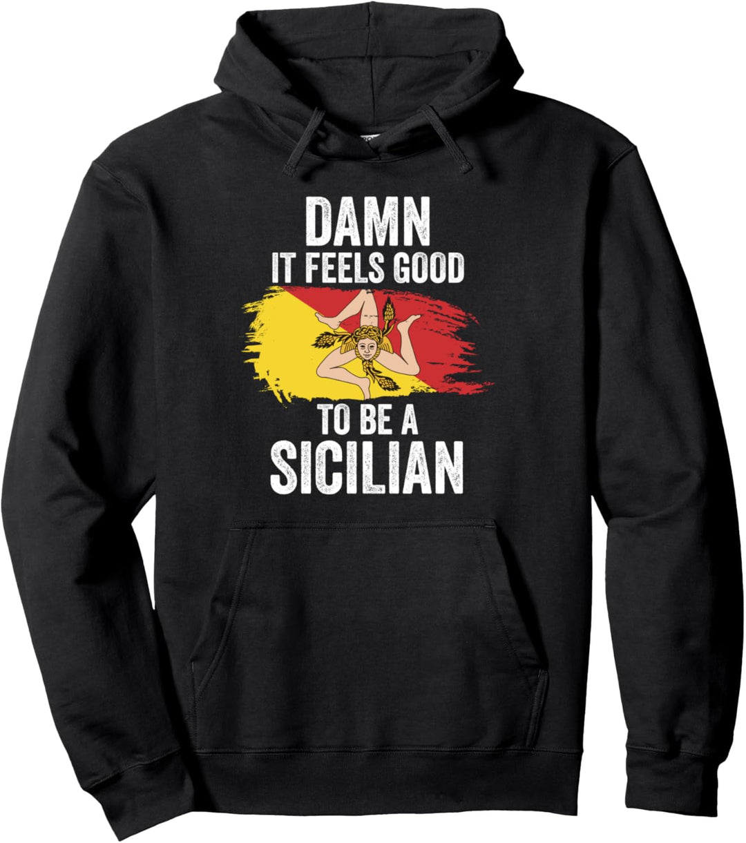 Sizilien-Flagge Pullover Hoodie