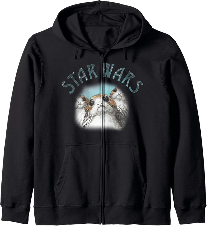 Star Wars The Last Jedi Porg Trio Portrait Kapuzenjacke
