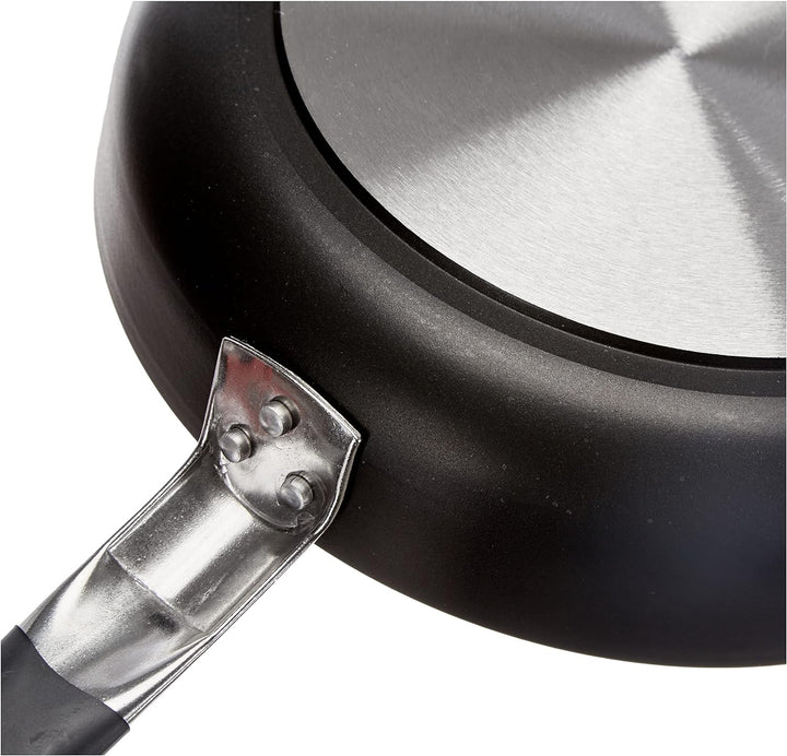 Töpfe Agnelli Alblack Pan Aluminium, Stärke 5 mm, 10 mm Induktions Fund, 24 cm, 24 cm