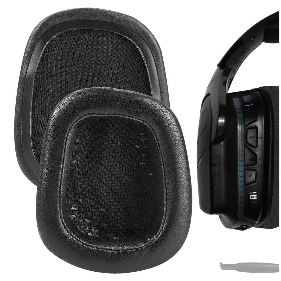 Geekria Elite Schaffell Ersatz Ohrpolster für Logitech G533, G633, G635, G933, G935 Kopfhörer Ohrpol