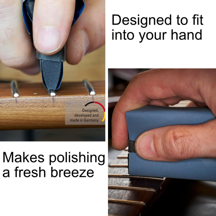 Basic Gitarrenbund-Polierset, professionelles MicroMesh-System, hergestellt in Deutschland, ergonomi