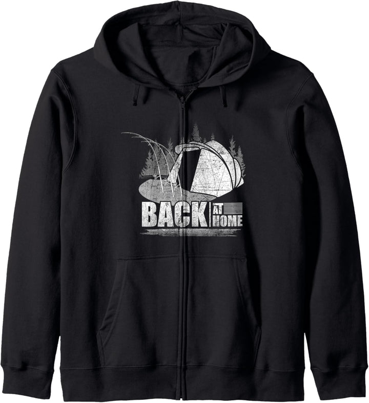 Angler Back at Home Brolly River Retro Vintage Waller Silure Kapuzenjacke