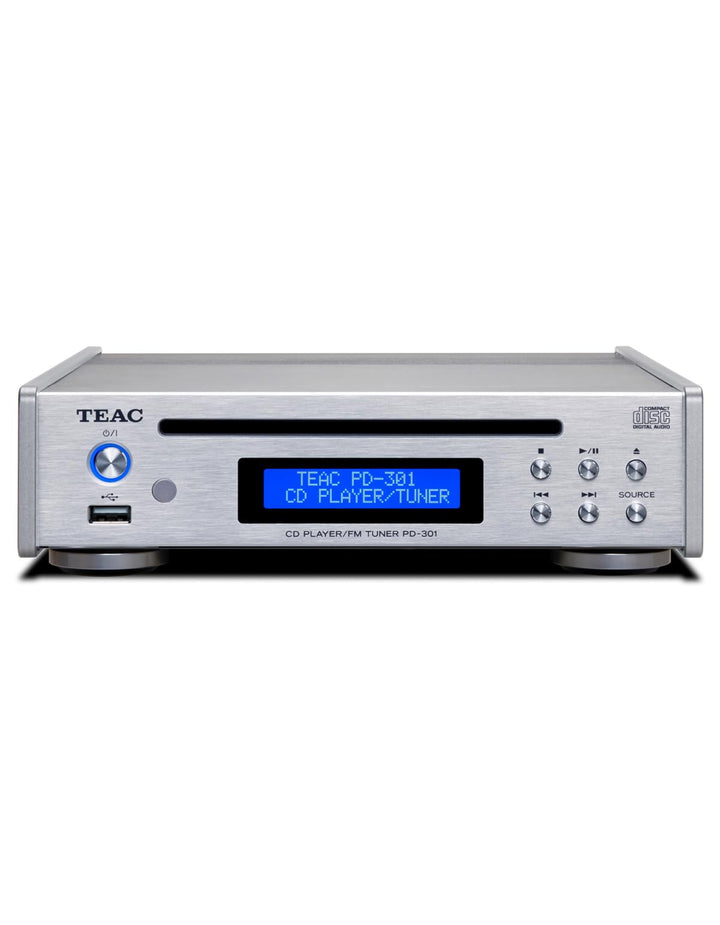 Teac PD-301DAB-X CD Player mit DAB/UKW Tuner, Silber, Silber
