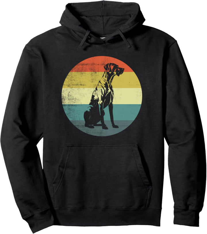 Retro Design Rhodesian Ridgeback Hund Pullover Hoodie