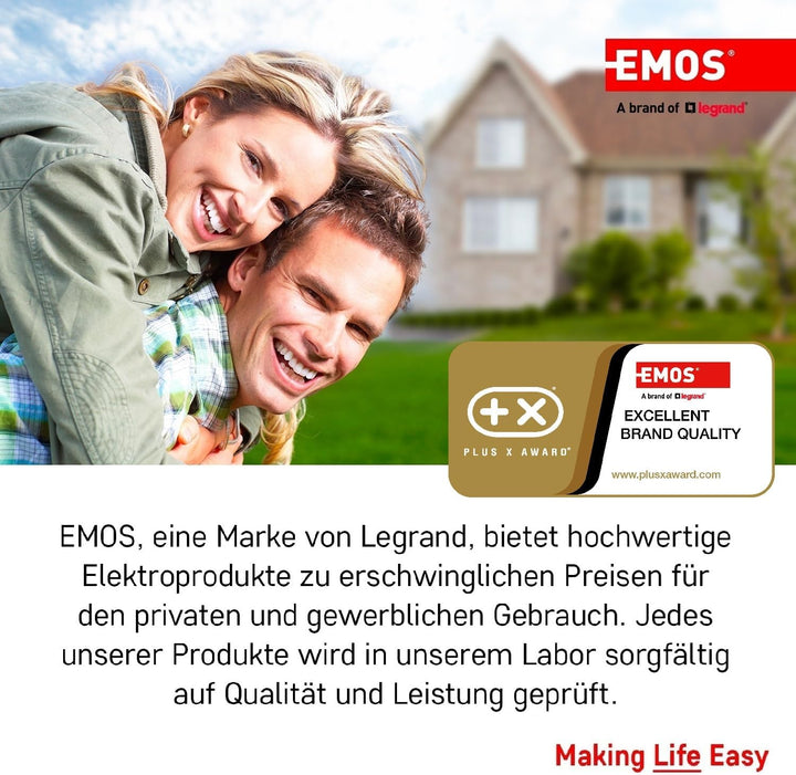 EMOS - UTP Netzwerkkabel CAT 5e, 100m, PVC - CAT5e-Patchkabel UTP - CCA-Draht - Gigabit LAN Kabel -
