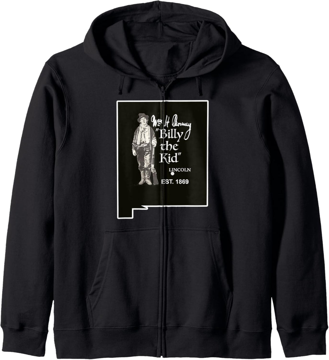 William Billy das Kind Bonney Lincoln New Mexico Est 1869 Kapuzenjacke