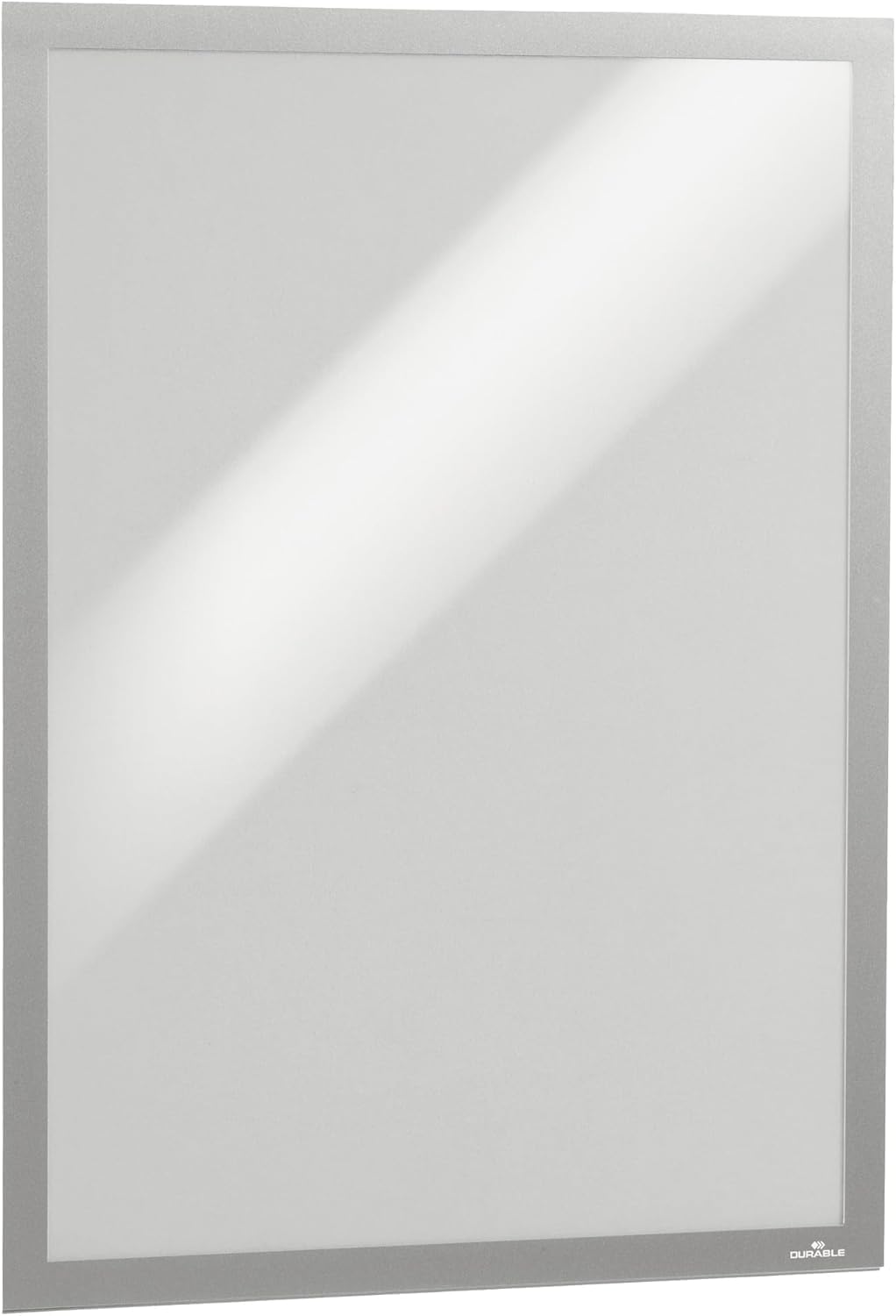 Durable Info-Rahmen Duraframe Poster A2, selbstklebender Plakatrahmen, UV-beständig, 1 Stück, silber