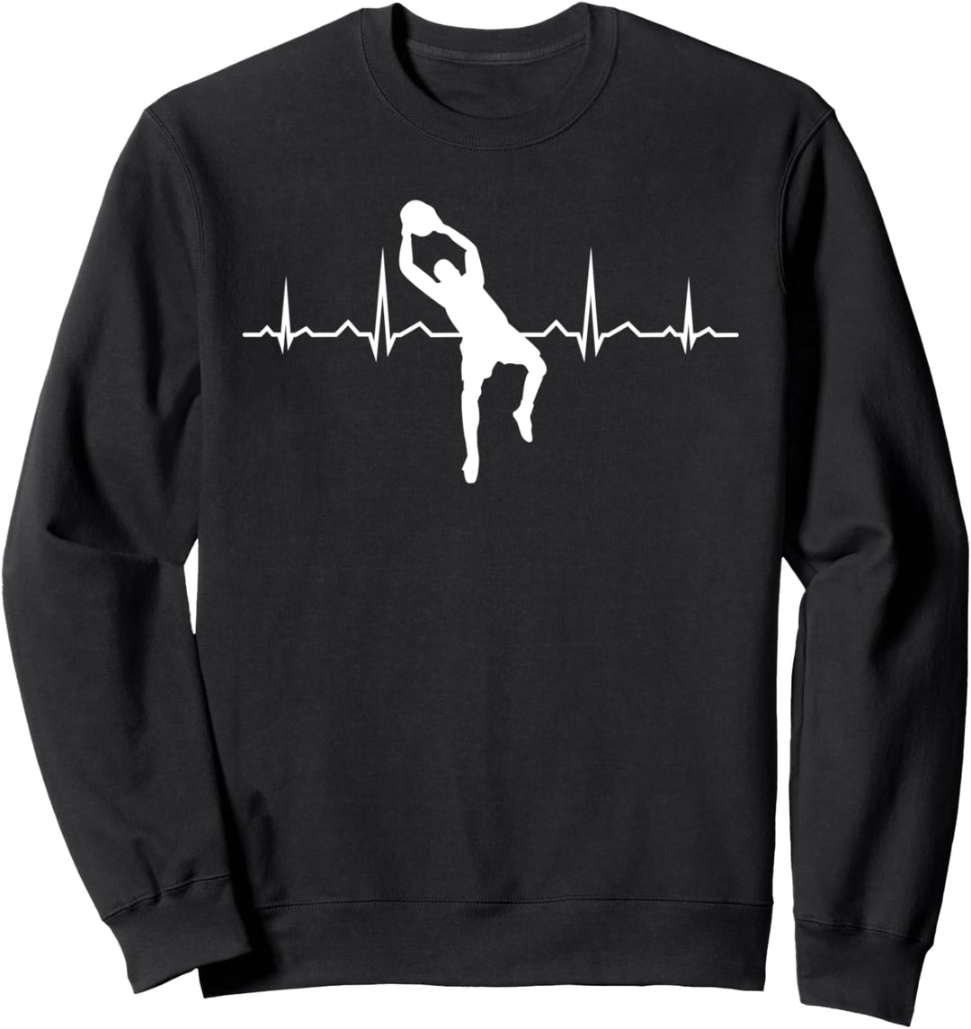 Fussball Torwart Fussballer Herzschlag Torhüter Jungs Mädchen Sweatshirt