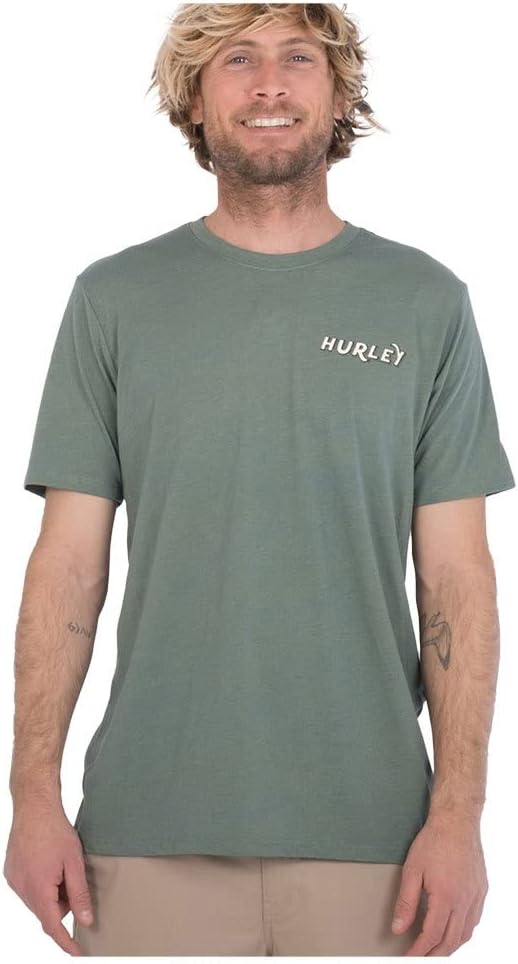 Hurley Herren Evd Pacific Retro Ss Tee T-Shirt S Gürteltier, S Gürteltier