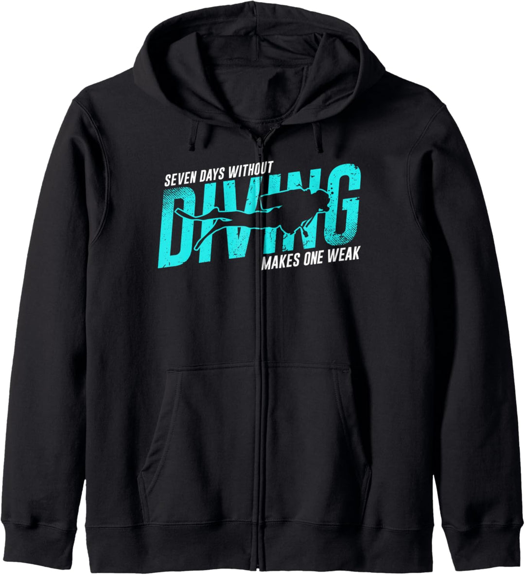 Tauchen Scuba Diving Lustig Spruch Fun Taucher Taucherin Kapuzenjacke