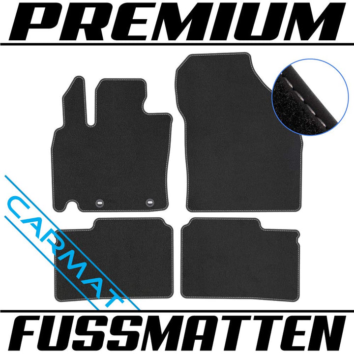 TEXER Textil Fussmatten Passend für Suzuki Ignis III Bj. 2016- Premium