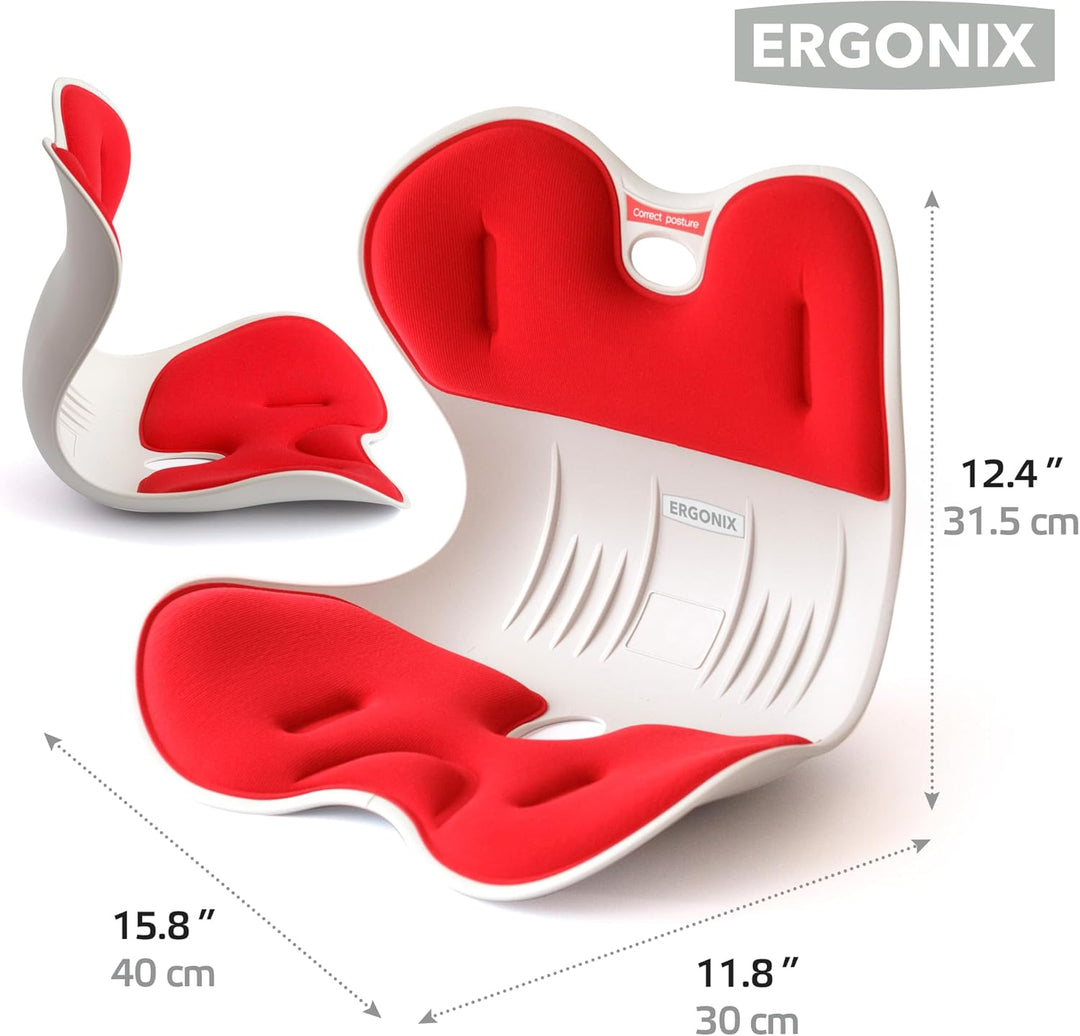ERGONIX Lordosenstütze Haltungskorrekturstuhl für Frauen - Grösse M Ergonomischer Rückenstützstuhl z