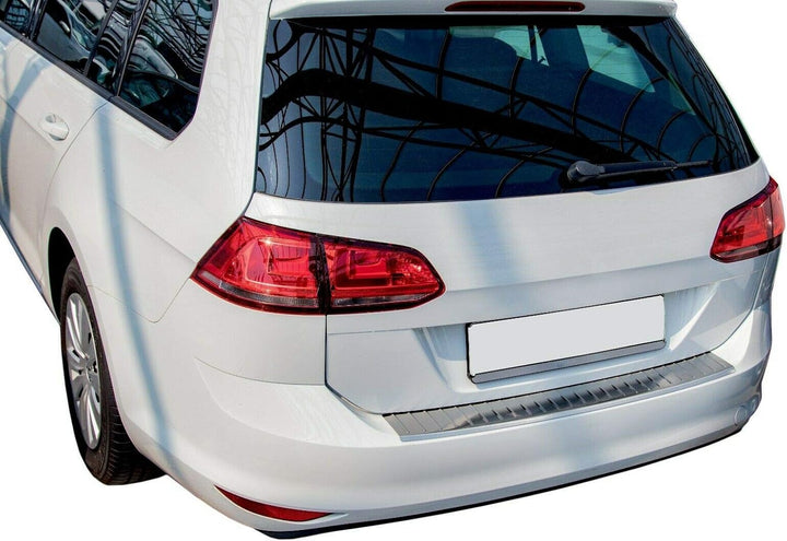 Ladekantenschutz Edelstahl MATT kompatibel für VW GOLF 7 VARIANT BJ 2013-2017 | mit Abkantung | prem