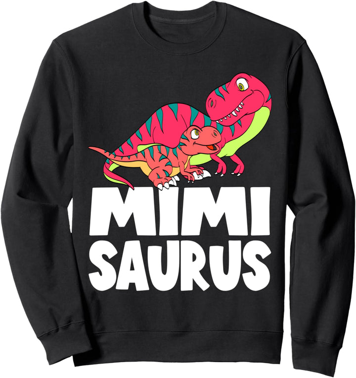 MimiSaurus Dinosaur T-Rex with Baby Mimi Saurus Mother Dino Sweatshirt